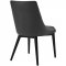 Viscount Dining Chair Set of 2 in Black Vinyl by Modway