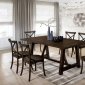 Saige 7Pc Dining Set CM3138T in Burnished Oak