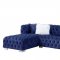 Syxtyx Sectional Sofa LV00333 in Blue Velvet by Acme