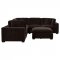 Lakeview Sectional Sofa 551464 Chocolate by Coaster w/Options