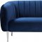 Willow Sofa 687 in Navy Velvet Fabric by Meridian w/Options