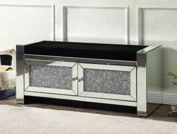 Noralie Bench w/Storage AC00540 in Mirror by Acme [AMBN-AC00540 Noralie]