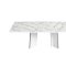 Carrara Dining Table in White High Gloss by ESF w/Options