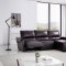 S275 Power Motion Sectional Sofa in Brown Leather Beverly Hills