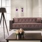 Venedik Sofa Bed in Brown Fabric by Casamode w/Options