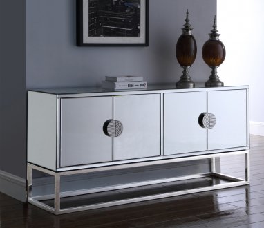 Marbella Buffet 301 Mirrored by Meridian w/Chrome Base