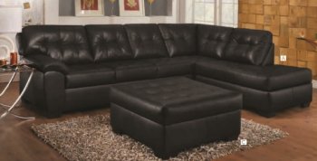 Shi 53605 Sectional Sofa in Onyx by Acme w/Options [AMSS-53605-Shi]