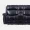 U1707 Power Motion Sofa Black Bonded Leather by Global w/Options