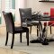 CM3177BK Belliz 5Pc Dinette Set w/Black Table & Options