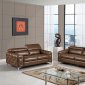 U8050 Sofa in Walnut Bonded Leather by Global w/Options