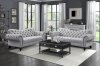 Rosalie Sofa & Loveseat 9330GY Gray Velvet by Homelegance