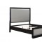 Nicola Bedroom BD01427Q in Silver PU & Black by Acme