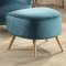 Aislin Accent Chair 59655 in Teal Velvet by Acme w/Option