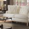 Nevaun Sofa 8246CR in Cream AirHyde by Homelegance w/Options