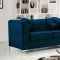 Isabelle 612 Sofa in Navy Velvet Fabric w/Options by Meridian