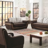 Belmont Sofa Bed in Brown Fabric by Empire w/Options