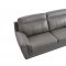 S210 Sofa in Gray Leather by Beverly Hills w/Options