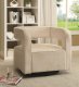 902427 Swivel Accent Chair Set of 2 in White Fabric by Coaster