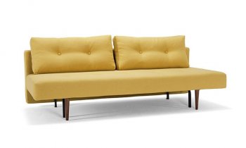 Recast Sofa Bed in Mustard Fabric by Innovation [INSB-Recast Mustard 554]