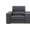 Picasso Power Motion Sofa Silver Blue Leather by J&M w/Options