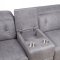 Hosta Power Motion Sectional 52485 in Gray Fabric by Acme