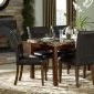 Cherry Finish Dining Table w/Faux Marble Top & Options