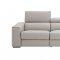 Picasso Power Motion Sofa Silver Gray Leather by J&M w/Options