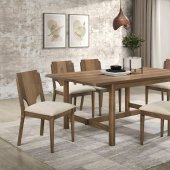 Crestmore Dining Set 5Pc 108571 in Walnut by Coaster w/Options