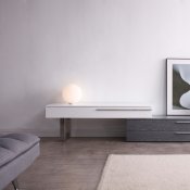 Hudson TV Stand in Grey & White by J&M Furniture