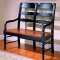 Hand-Distressed Black & Antique Cherry Dinette Table w/Options