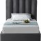 Lily Bed in Grey Velvet by Meridian w/Options