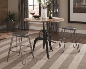 Galway Adjustable Dining Table 122221 by Coaster w/Options [CRDS-122221 Galway]