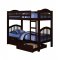 Heartland Bunk Bed 02554 in Espresso by Acme w/Options