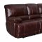 U1953 Reclining Sofa in Coffee Bonded Leather Global