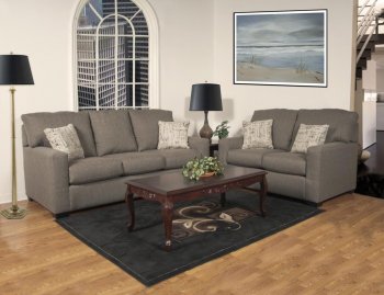 Light Grey Fabric Modern Loveseat & Sofa Set w/Optional Items [CHFS-AC-8680-299-ParallelMineral]