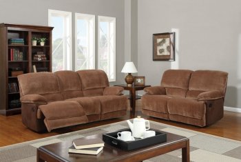 U9968 Reclining Sofa Brown Sugar Fabric by Global Furniture USA [GFS-U9968]