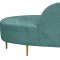 Divine Sectional Sofa 618 in Mint Velvet Fabric by Meridian