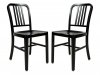 Alton Set of 4 Dining Chairs NA15BL in Black by LeisureMod