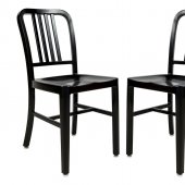 Alton Set of 4 Dining Chairs NA15BL in Black by LeisureMod