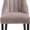 Oxford Dining Chair 721 Set of 2 Pink Velvet Fabric by Meridian