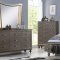 B215 Bedroom Set 5Pc in Dark Gray by FDF