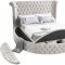 Luxus Velvet Bed in Cream by Meridian w/Options