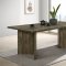 Tyler Dining Table 130511 in Mango Brown by Coaster w/Options