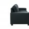 U801 Sofa & Loveseat Set in Black PVC by Global w/Options