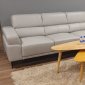 Cally Sofa LV02710 in Light Gray Leather by Acme w/Options