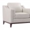 Helena Sofa & Loveseat Set Leather Italia - Granite w/Options