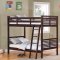 Dark Cherry B1348DC Paula Bunk Bed w/Optional Desk & Chair