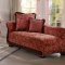 Grande Isle Sofa 8234RD in Red Fabric by Homelegance w/Options