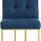 Victoria Dining Chair 715 Set of 2 Navy Linen Fabric - Meridian