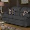 6525 Clara Sofa & Loveseat Set in Thunder Fabric by Chelsea